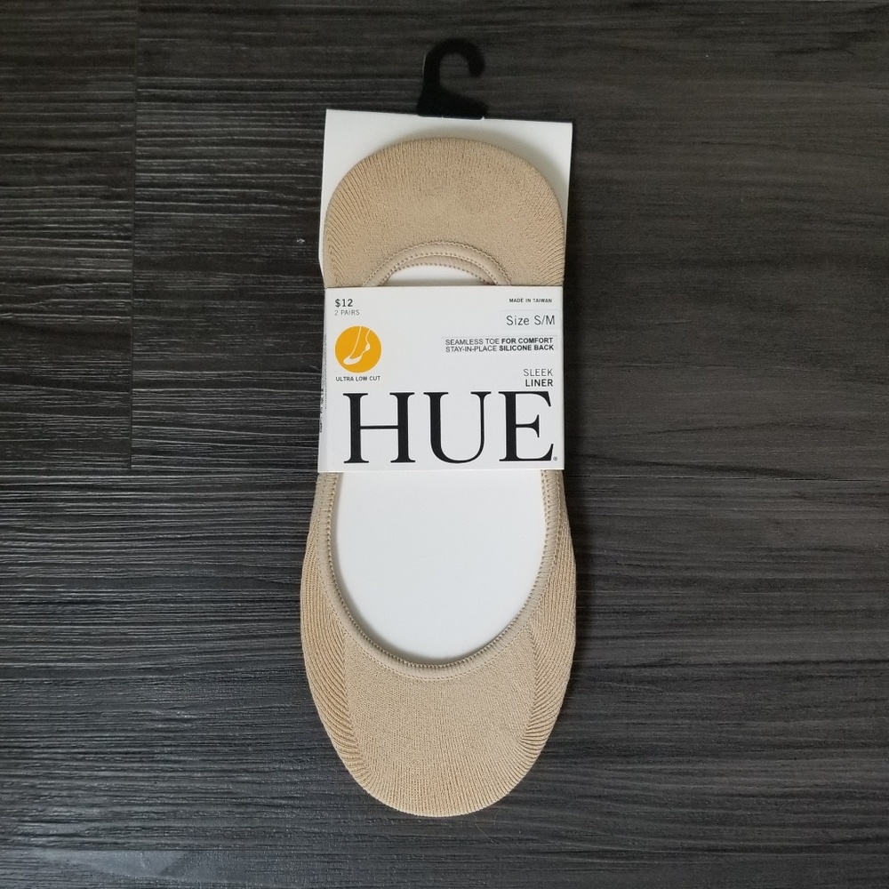 NWT ♡ HUE Ultra Low Cut Liner(2-PACK)